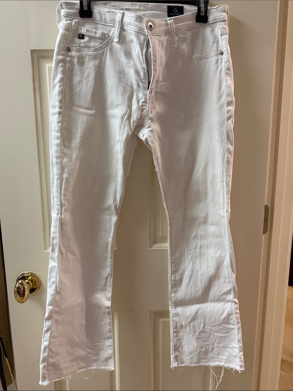 Ag Adriano Goldschmied White Flare Jeans